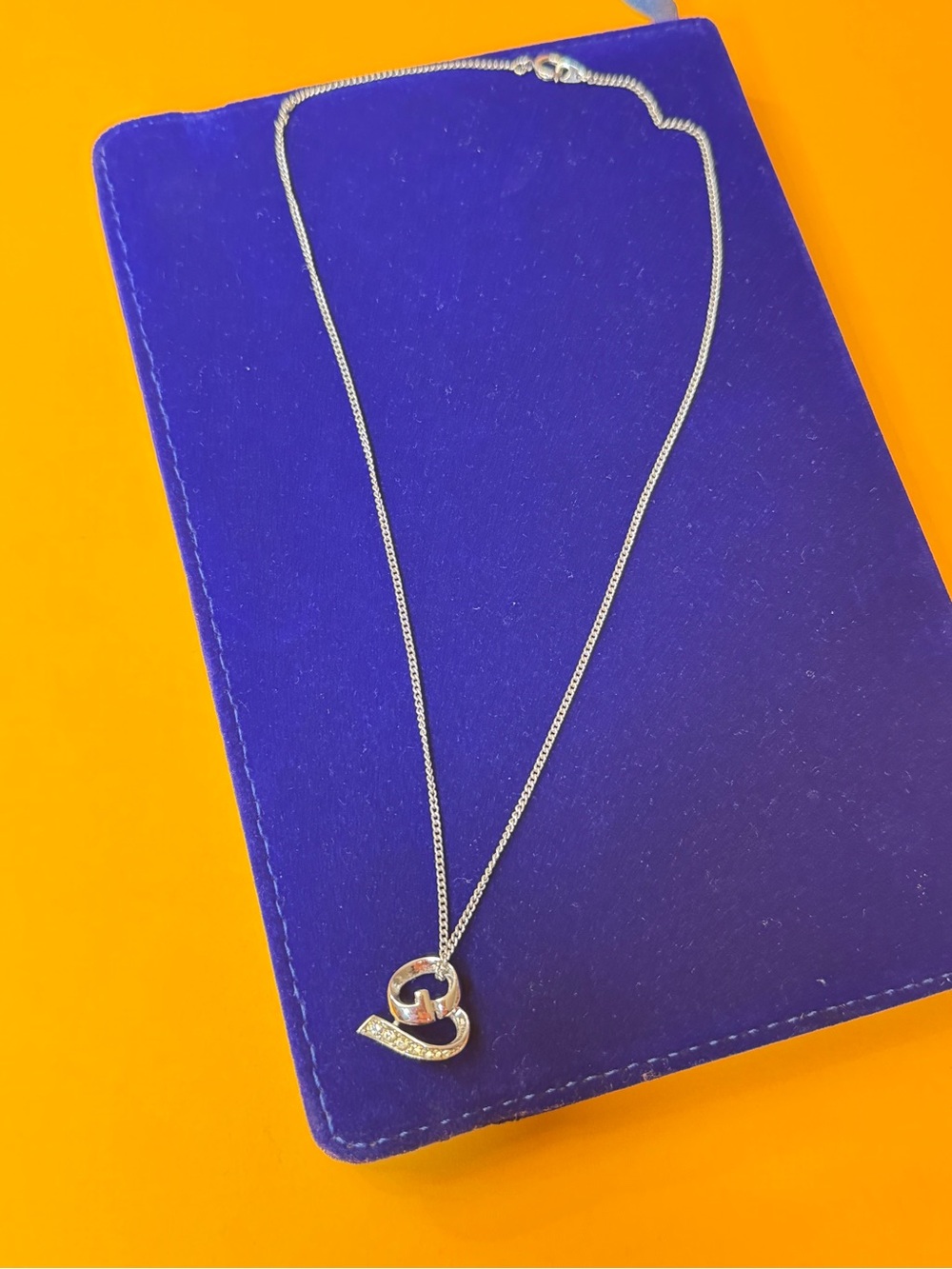 Givenchy Silver-Tone Crystal Loop Pendant Necklace - Silver - Picture 6 of 12